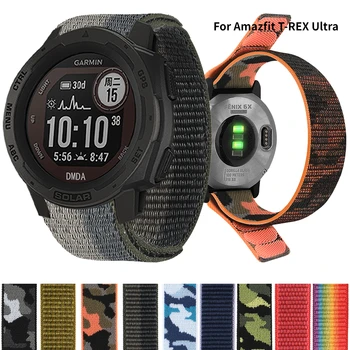 Ремешок с нейлоновой петлей для смарт-часов Huami Amazfit T-REX Ultra, спортивный браслет для Xiaomi Amazfit T-Rex Ultra