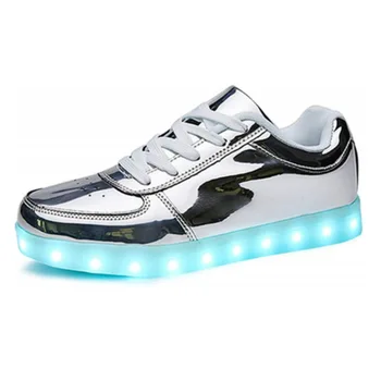 Кроссовки для мальчиков и девочек, светящаяся светодиодная мигающая доска, Водонепроницаемая спортивная обувь для детей, заряжаемая через USB, Повседневные детские кроссовки