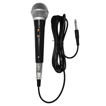 Караоке-микрофон Ручной профессиональный проводной динамический микрофон Четкий голосовой микрофон для исполнения вокальной музыки в караоке