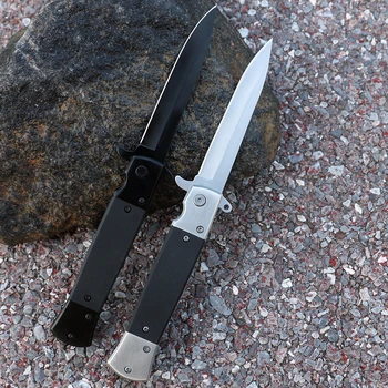 Дамасская Утилита 9CR18MOV Лезвие Ножей Складной Нож Со Стальной Ручкой Карманный Складной Нож Кемпинг Охотничий Нож Выживания EDC Инструмент