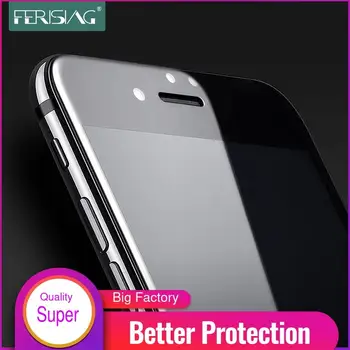 Закаленное стекло FERISING 2.5D / 3D Arc Edge для iphone 6 6s Full Screen Protector для iphone6 6s Plus С Защитным Олеофобным покрытием