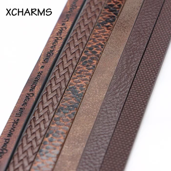 плоский шнур и веревка из искусственной кожи серии Coffee 10 мм, Аксессуары для ювелирных изделий, материалы для изготовления браслетов