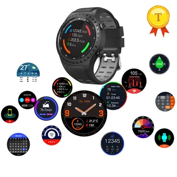 2018 Новый Встроенный GPS-Компас, Барометр, Спортивные Bluetooth 4,0, цветные Смарт-часы, Поддержка Sim-карты, частота сердечных сокращений Для Телефонов IOS Android