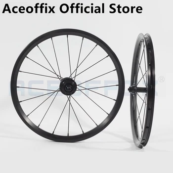 Aceoffix для велосипеда brompton колеса с 1 ~ 3 скоростями 349 74/112 переднее колесо велосипеда с 16 отверстиями и заднее колесо с 20 отверстиями