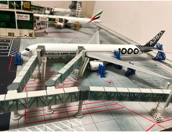 Посадочный мостик для пассажиров аэропорта 1:200 Одноканальный/Двухканальный для модели Airbus A380 B747 Широкофюзеляжный самолет с Узким корпусом, игрушка-самолет