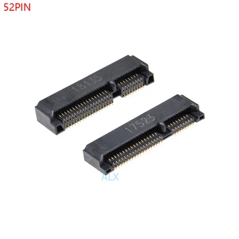 10ШТ 52-контактный разъем MINI PCIE PCI-E msata Высота разъема: 4,0 мм 5,2 мм 5,6 мм для ноутбука