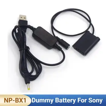 USB Кабель постоянного тока AC-LS5 + Фиктивный Аккумулятор NP-BX1 Соединитель DK-X1 для Sony Cybershot RX1R DSC-RX1 DSC-RX100 II DSC-RX1R HDR-GWP88E FDR-X100