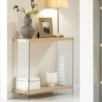 Роскошный Приставной столик в спальне из Скандинавского стекла Гостиная Японский Дизайн Приставного столика Прямоугольный Стол Basses De Salon Мебель для дома