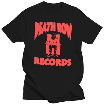 Детская футболка для мальчиков с изображением DEATH ROW RECORDS, черная