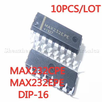 10 шт./ЛОТ MAX232 MAX232CPE MAX232EPE Новый чип преобразователя последовательной связи DIP-16