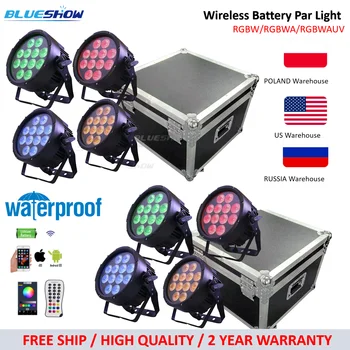 0 TAX LED RGBWA + UV 6в1 Беспроводная Батарея Par Light Водонепроницаемый IP66 Par Light 9x15 Вт 12x15 Вт Дискотека Домашний DJ Профессиональный Свет