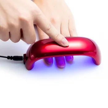 Мини-сушилка для ногтей мощностью 9 Вт, USB светодиодная УФ-лампа для отверждения ногтей, сушилка для гель-лака, светодиодная радужная лампа для ногтей, инструменты для маникюра