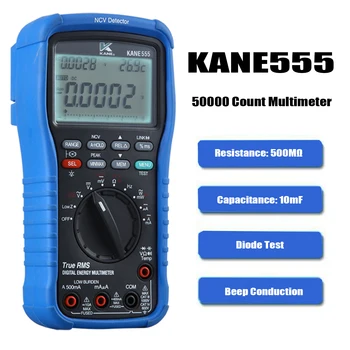 KANE 555 50000 Счетный мультиметр True Effective Value Универсальные часы с функцией Bluetooth MAX/MIN, новинка KANE555.