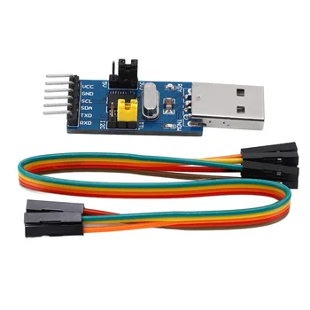 Модуль адаптера преобразователя USB в UART Модуль преобразователя USB в I2C Выходное напряжение 5 В 3,3 В Соединительный провод для лабораторий