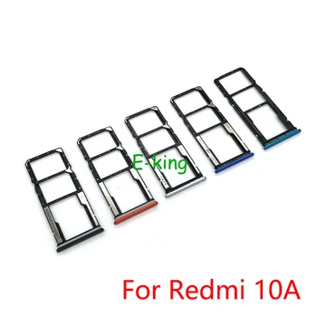 Для Xiaomi Redmi 10A 10C Слот для sim-карты, держатель лотка, гнездо для чтения sim-карт, разъем для чтения sim-карт