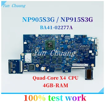 BA41-02277A BA92-14308A Материнская Плата Для Samsung ATIV NP905S3G 905S3G NP915S3G 915S3G Материнская Плата для ноутбука С Четырехъядерным процессором 4G-RAM