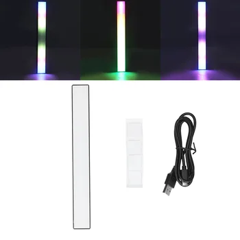 RGB Лампа с музыкальным ритмом, управление звуком, светодиодная подсветка, звукосниматель, окружающий свет с управлением приложением A