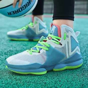 Новая женская баскетбольная обувь для мальчиков, Высококачественная Мягкая нескользящая детская спортивная обувь Унисекс, кроссовки для девочек, уличная корзина для мальчиков-тренеров