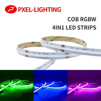 RGBW COB LED Strip 24V 784 840 Светодиодов/м Гибкий Высокий Яркий Точечный Красочный Брелок LED Tape Light Bar для Внутреннего Декора помещения
