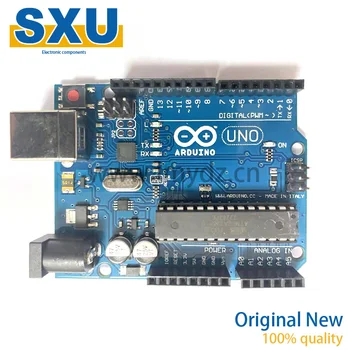 1 шт. Плата разработки UNO-R3 Официальная версия Совместима с Arduino Control ATmega328P Однокристальный микрокомпьютер НОВЫЙ