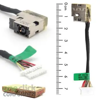 Разъем питания постоянного тока с кабелем Для ноутбука HP Pavilion Power Interface Power 17t-by 17g-cr TPN-I133 с Гибким зарядным кабелем постоянного тока