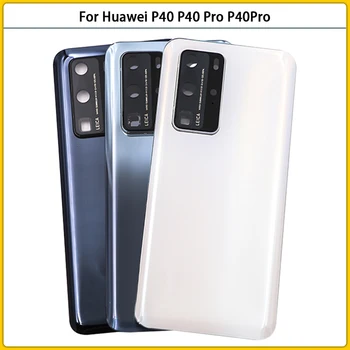 Новинка Для Huawei P40/P40 Pro Задняя Крышка Аккумулятора 3D Стеклянная Панель Задняя Дверь Корпус P40Pro Чехол Рамка Камеры Замена Клея Для Объектива