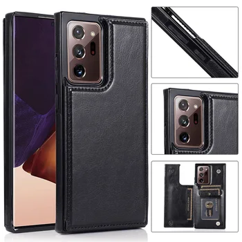 Кожаный бумажник с откидной крышкой на магните, тонкий ультратонкий защитный чехол для Samsung Galaxy Note8/9/10/20 Ultra Note 10 Plus