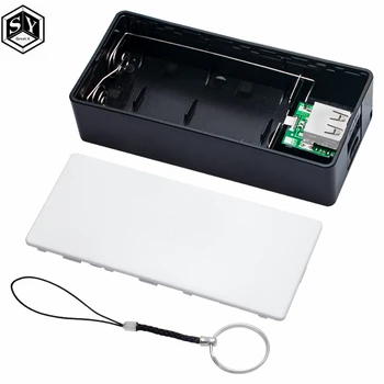 2X18650 USB Power Bank чехол комплект 18650 Зарядное устройство DIY Box Shell Kit черный для смартфона MP3 Электронная зарядка мобильных устройств