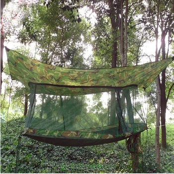 Новая портативная Военная Многофункциональная Спальная кровать, Гамак, Палатки, Сетка для путешествий на открытом воздухе, камуфляж в джунглях, Альпинизм