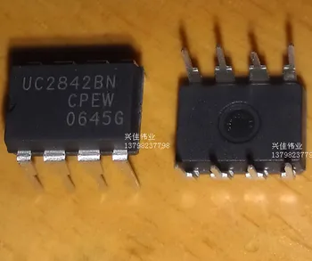 10 шт. новых оригинальных UC2842 DIP-8 UC2842BN контроллеров PWM текущего режима ВКЛ/ВЫКЛ