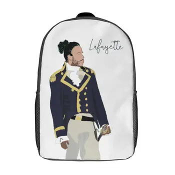 17-дюймовый Плечевой рюкзак Hamiltons Lafayette Daveed Diggs Hamiltons Прочная Новинка, рюкзак для уютных пикников