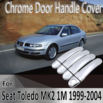 для Seat Toledo 1M MK2 1999 ~ 2004 2000 2001 2002 Наклейки для укладки, украшение, Хромированная дверная ручка, покраска, Ремонт автомобильных аксессуаров