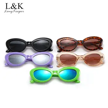 Бренд Longkeeper, Леопардовые Овальные Солнцезащитные очки, Женские Квадратные очки для женщин /мужчин, Спортивные солнцезащитные очки 