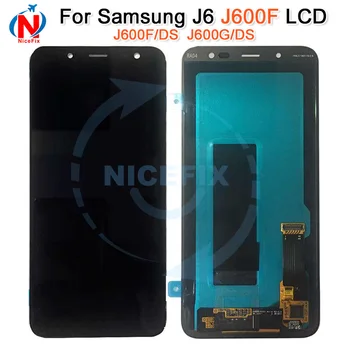 ЖК-дисплей для SAMSUNG Galaxy J6 Дисплей J600F J600F/DS J600G/DS Сенсорный Экран Дигитайзер В Сборе замена samsung j6 j600 lcd