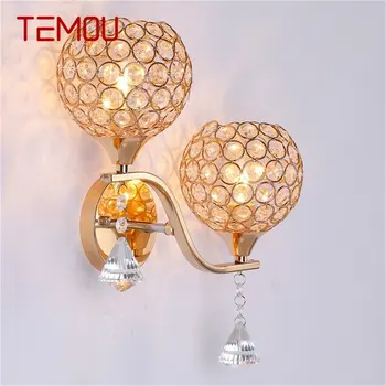 Настенные светильники TEMOU современные светодиодные двухламповые креативные роскошные декоративные для домашнего прохода
