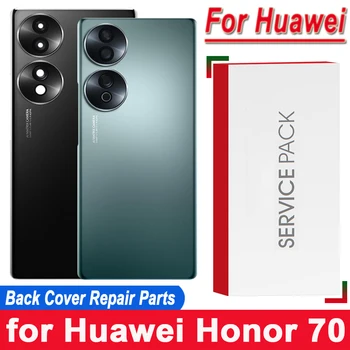 Новый Оригинальный Задний Корпус Для Huawei Honor 70 Задняя Крышка Батарейного Отсека Стеклянная FNE-AN00, FNE-NX9 Задняя Крышка с Объективом Камеры