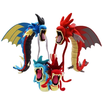 55 см аниме плюшевая игрушка красный синий дракон мягкая кукла для детей
