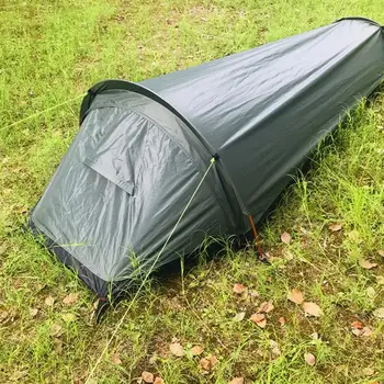 1 Комплект Походной палатки Водонепроницаемая Уличная Палатка Ветрозащитная Походная палатка Хорошая вентиляция Сверхлегкая Походная палатка для одного человека 텐트