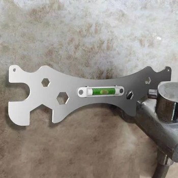 Специальный ключ для ванной комнаты Многофункциональный утолщенный шестигранный ключ из нержавеющей стали для установки смесителя для душа в ванной комнате