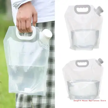 Складная сумка для контейнера для воды, сумка для хранения из пищевого прозрачного пластика для кемпинга 95AC