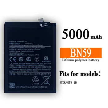 100% Новый высококачественный аккумулятор BN59 5000 мАч для Xiaomi Redmi Note10 Note 10 Pro 10S Note 10pro Global + бесплатные инструменты