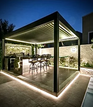 Украшение сада Индивидуальная Цветная Алюминиевая терраса на крыше, беседка для навеса и отдыха
