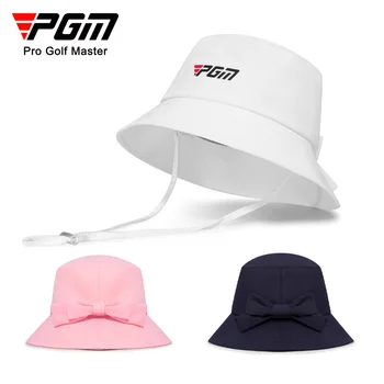 Женская уличная шляпа для гольфа PGM, Регулируемая Ветрозащитная Солнцезащитная Веревочная кепка, Поясная Впитывающая пот лента, Рыбацкие шляпы MZ051