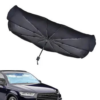 Автомобильный зонт, солнцезащитный козырек, защита салона автомобиля от солнца, козырек на лобовое стекло, складной солнцезащитный козырек, блокирующий ультрафиолетовые лучи и