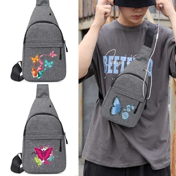 Нагрудная сумка Cell Poch для мужчин и женщин с набедренным ремнем для путешествий, альпинизма, поясная сумка для мобильного телефона, кошелек с принтом бабочки