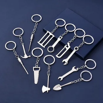 Брелки для ключей для мужчин, Комбинированный инструмент для улицы, Многофункциональное Кольцо для ключей, Портативный Карманный Гаечный ключ, Аксессуары для кемпинга, Подарок