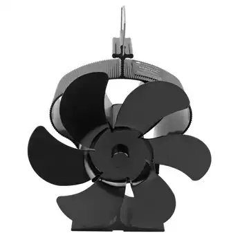 Каминный вентилятор с 6 лопастями, Термостойкий, Бесшумный, диаметром 152 мм, Энергосберегающий Каминный вентилятор для циркуляции воздуха для