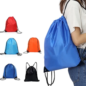 Уличная водонепроницаемая спортивная сумка из текстильного материала Оксфорд, дышащий Прочный дорожный шнурок, два кармана, легкий рюкзак