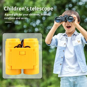 Портативный детский бинокулярный складной инструмент для наблюдения на открытом воздухе детский бинокулярный телескоп высокого разрешения