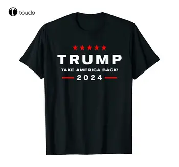 Возвращение Дональда Трампа 2024, вернем Америку на выборы, мужские футболки S-5XL 4xl